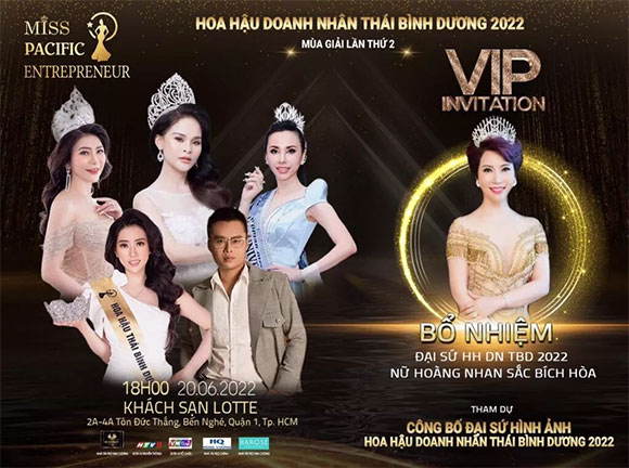 Á hậu Huỳnh Mai chính thức công bố cuộc thi Hoa hậu doanh nhân Thái Bình Dương