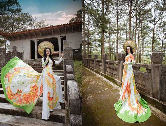 Hoa hậu Lý Kim Ngân lên Đà Lạt thả dáng khoe sắc đẹp
