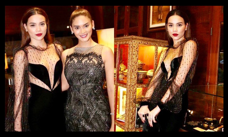 Hồ Ngọc Hà không hề lép vế với Hoa hậu Hoàn Vũ 2015 Pia Wutzbach trong sự kiện tại Thái Lan