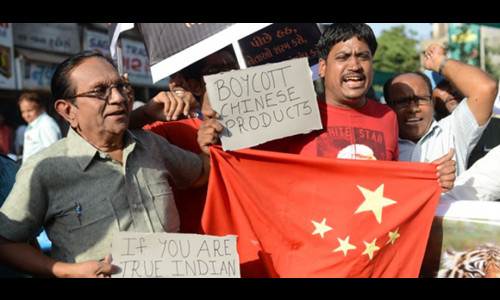 Cuộc kêu gọi người dân đồng loạt tẩy chay hàng Trung Quốc của Ấn Độ