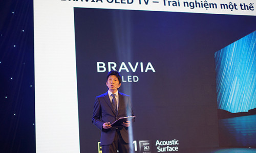 Ông Yasuhiro Tsuda, Tổng Giám đốc Sony Electronics Việt Nam phát biểu tại Sony Show 2017