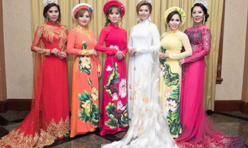 Nét đẹp thuần Việt của Miss & Mrs Fantastic  Model tỏa sắc trên đất Mỹ