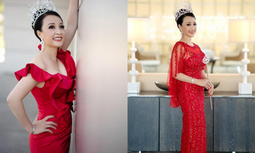 Vẻ đẹp tươi sáng sau đăng quang của Hoa hậu Phu nhân người Việt Quốc tế 2018