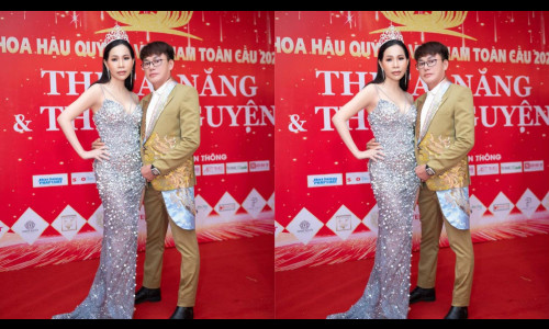 Kim Âm,  Á hoàng 2  Nữ hoàng doanh nhân Đất Việt 2022 khoe dáng lộng lẫy bên NTK Tommy Nguyễn