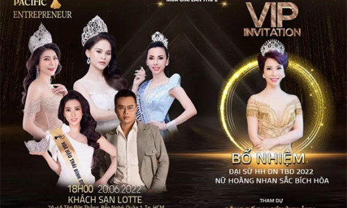 Á hậu Huỳnh Mai chính thức công bố cuộc thi Hoa hậu doanh nhân Thái Bình Dương