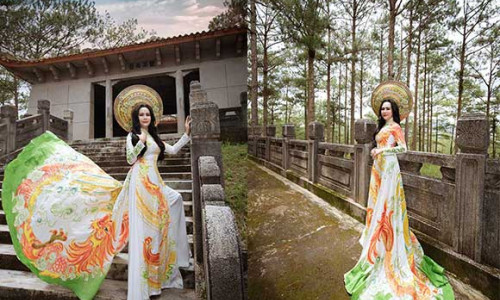 Hoa hậu Lý Kim Ngân lên Đà Lạt thả dáng khoe sắc đẹp