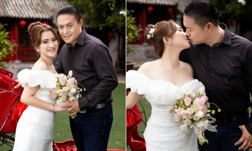 Bộ ảnh lãng mạn ghi dấu 1 năm ngày cưới của vợ chồng Minh Chánh 